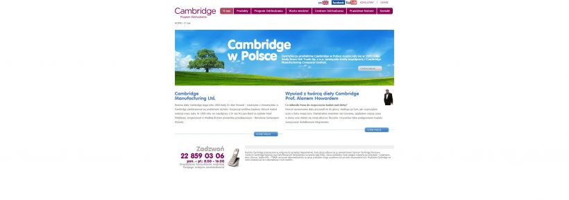 Strona Centrum Odchudzania Cambridge